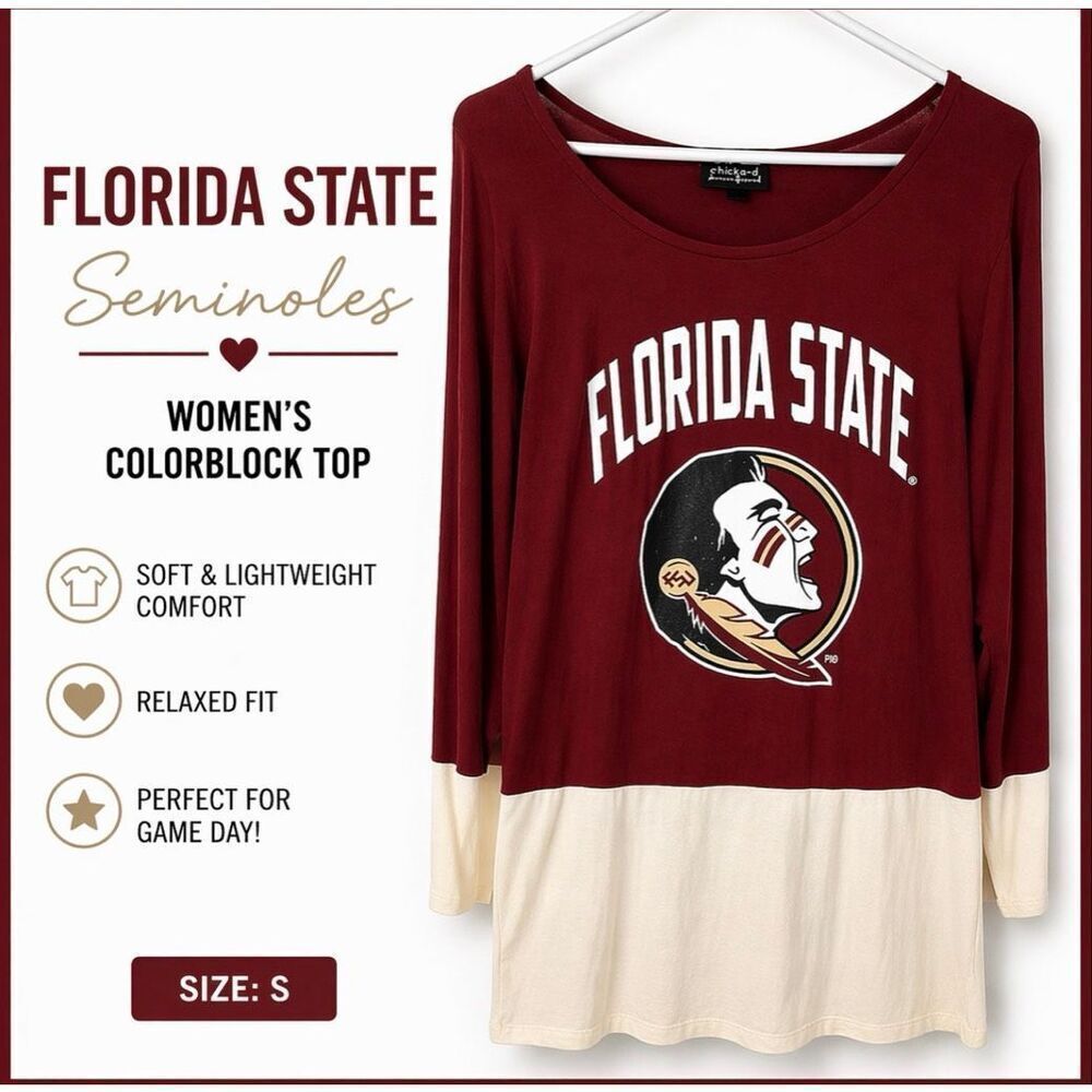 Florida State Seminoles Gameday Couture Womens S Leopard Back Zip Wrist Shirt
